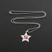 USSR Faith Five-Pointed Star Pendant Necklace Men Fashion Jewelry Chain Boy EDC Gadgets Lovers Gifts For Male Female Women Girls Brodster Market