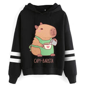 Kawaii Cartoon Capybara Hoodies Women/men Harajuku Fashion Graphic Streetwear Unisex Winter Warm Sweatshirts Hooded Female/male Brodster Market