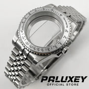 NH35 40mm Diver Waterproof For NH34 NH35 NH36 ETA2824 Movement Black Purple GMT Bezel Sapphire Glass Watch Case Glide Lock Clasp Brodster Market