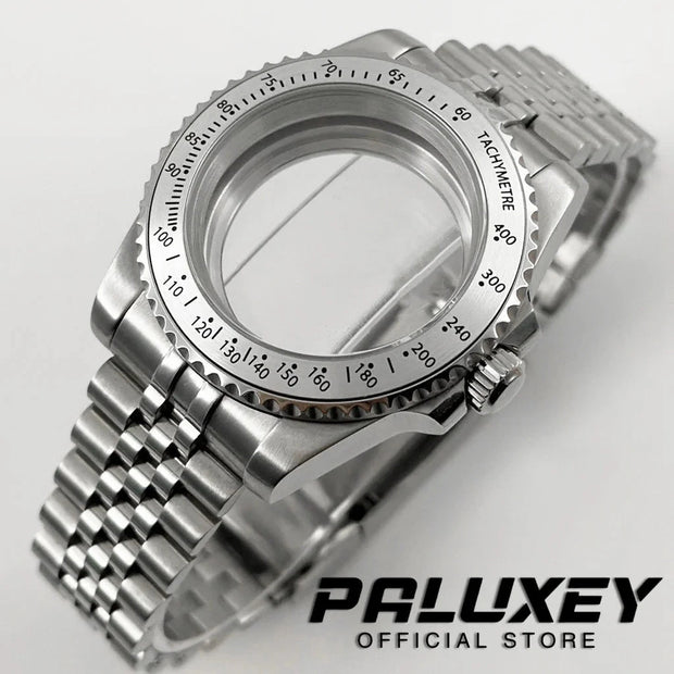 NH35 40mm Diver Waterproof For NH34 NH35 NH36 ETA2824 Movement Black Purple GMT Bezel Sapphire Glass Watch Case Glide Lock Clasp Brodster Market