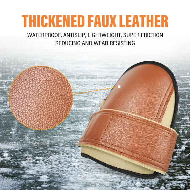 SuperSoft Leatherhead Safety Kneepads for Working Knee Protector Garden Mason, Large Size, in Pairs Brodster Market
