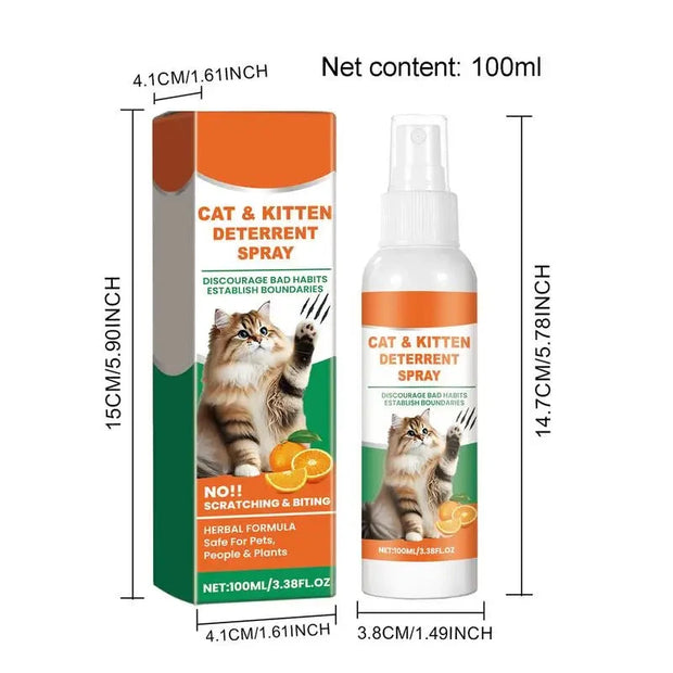 New Cat Repellent Spray No Scratch Spray For Cats Cat Training Spray Natural Cat Scratching Spray Keep Cats Out Training Tool Brodster Market