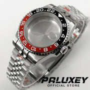 NH35 40mm Diver Waterproof For NH34 NH35 NH36 ETA2824 Movement Black Purple GMT Bezel Sapphire Glass Watch Case Glide Lock Clasp Brodster Market