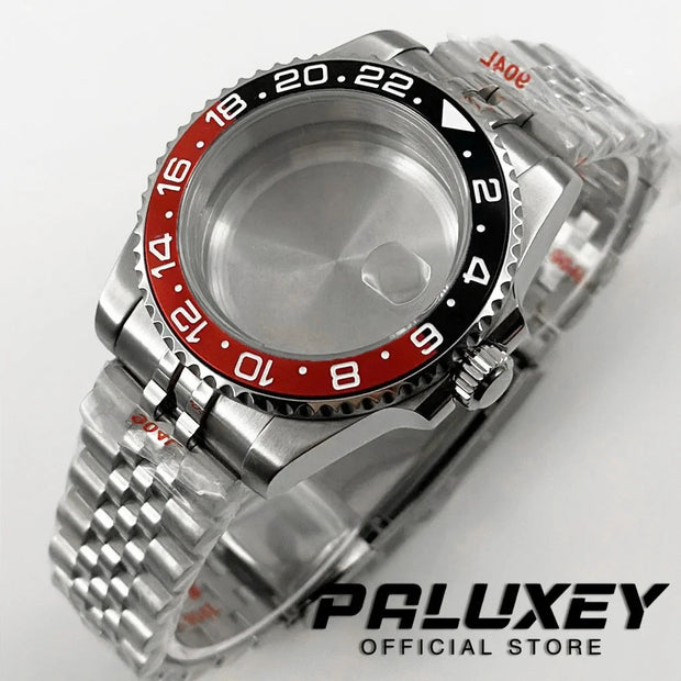 NH35 40mm Diver Waterproof For NH34 NH35 NH36 ETA2824 Movement Black Purple GMT Bezel Sapphire Glass Watch Case Glide Lock Clasp Brodster Market