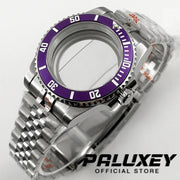 NH35 40mm Diver Waterproof For NH34 NH35 NH36 ETA2824 Movement Black Purple GMT Bezel Sapphire Glass Watch Case Glide Lock Clasp Brodster Market