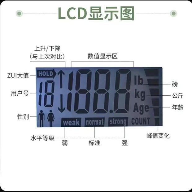 Grip Strength Tester Electronic Tester 396Lbs/180Kg Digital Dynamometer Grip Strength Meter USB LCD Screen Hand Grip Dynamometer Brodster Market