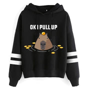 Kawaii Cartoon Capybara Hoodies Women/men Harajuku Fashion Graphic Streetwear Unisex Winter Warm Sweatshirts Hooded Female/male Brodster Market