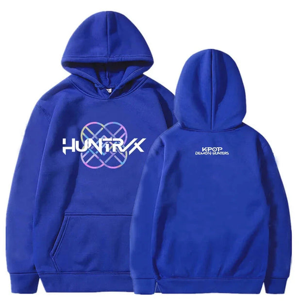 KPop Demon Hunters Huntrix Logo Hoodie Women Men Clothing Loose Fleece Movie Printing 2025 Pullovers Graphic Hoodies Female Top Brodster Market