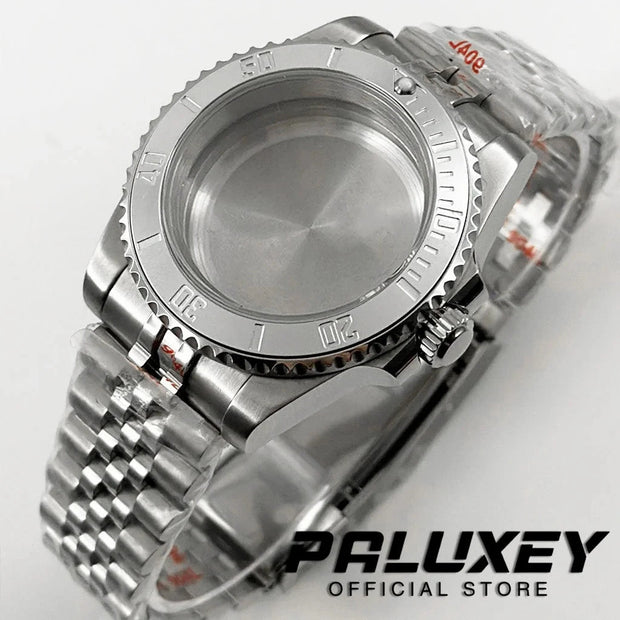 NH35 40mm Diver Waterproof For NH34 NH35 NH36 ETA2824 Movement Black Purple GMT Bezel Sapphire Glass Watch Case Glide Lock Clasp Brodster Market