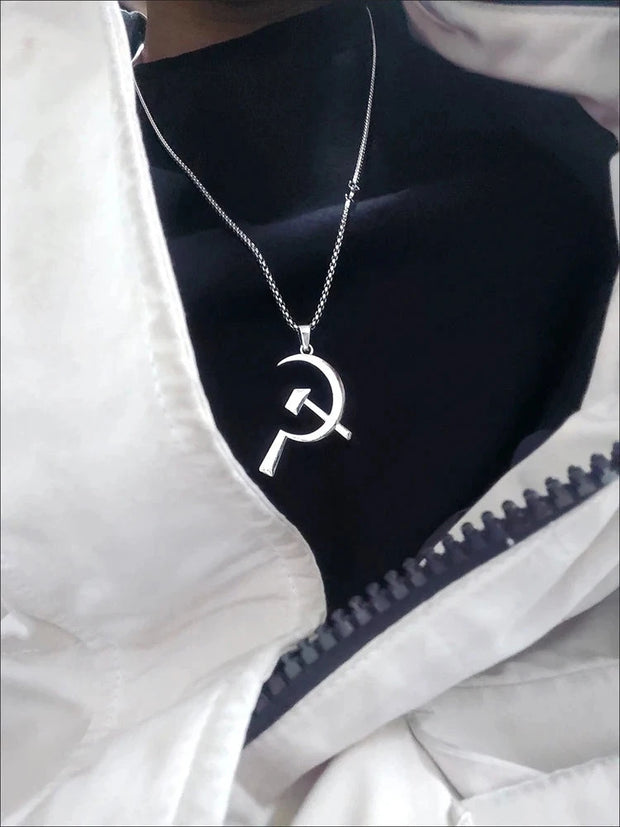 USSR Faith Five-Pointed Star Pendant Necklace Men Fashion Jewelry Chain Boy EDC Gadgets Lovers Gifts For Male Female Women Girls Brodster Market