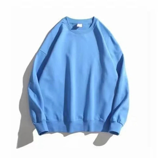 Women Men Autumn Cotton Pullover Sweatshirts O-neck Casual Loose Simple Solid Tops Harajuku Long Sleeve Multicolor Sweatshirts Brodster Market