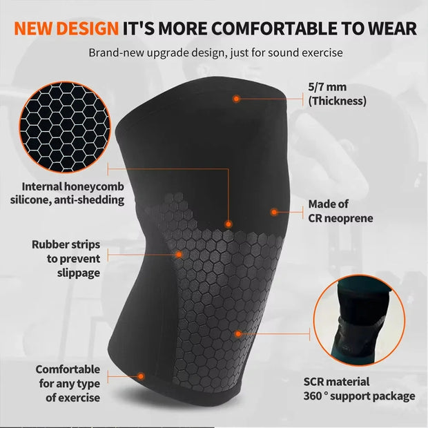 Crazyfox 2 Pack Knee Braces for Knee Pain, Knee Compression Sleeve for Men and Women, Knee Support for Meniscus Tear,Weightlift Brodster Market
