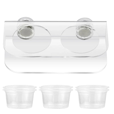 Premium Acrylic Pet Feeder Reptile Feeding Cups Gecko Food Bowls Animal Feeding Supplies Reptile Watering Dishes For Brodster Market