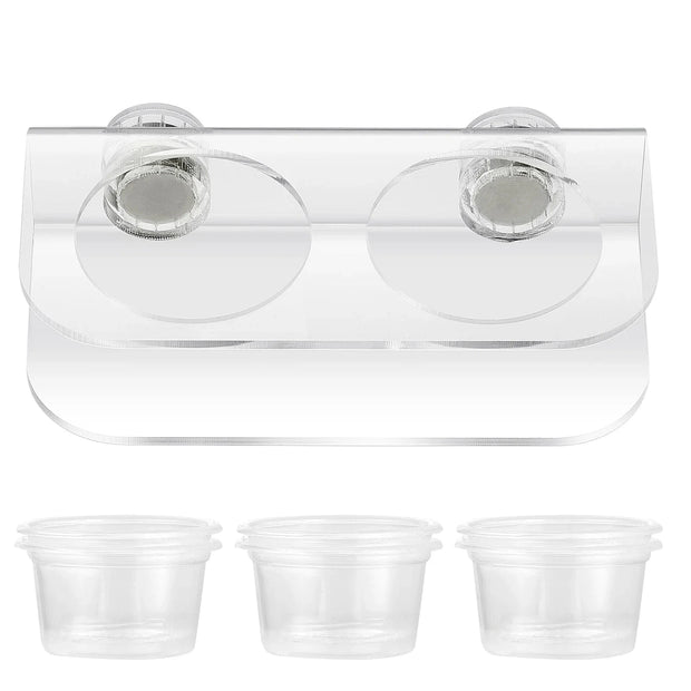 Premium Acrylic Pet Feeder Reptile Feeding Cups Gecko Food Bowls Animal Feeding Supplies Reptile Watering Dishes For Brodster Market