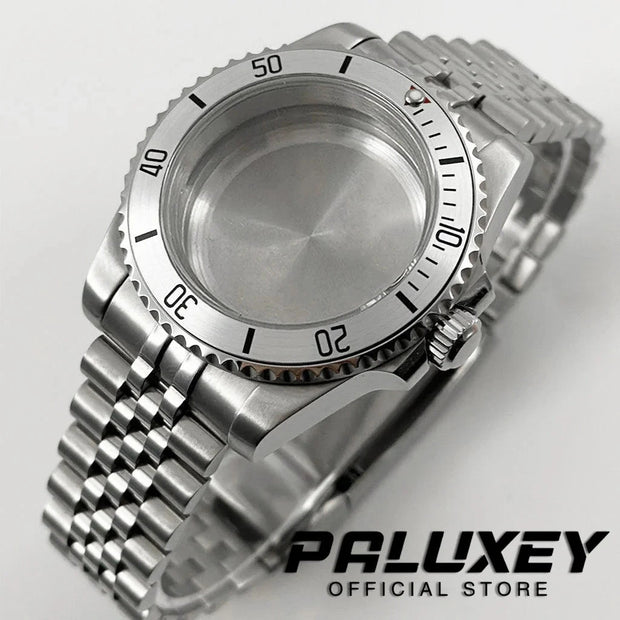 NH35 40mm Diver Waterproof For NH34 NH35 NH36 ETA2824 Movement Black Purple GMT Bezel Sapphire Glass Watch Case Glide Lock Clasp Brodster Market