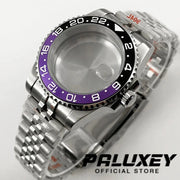 NH35 40mm Diver Waterproof For NH34 NH35 NH36 ETA2824 Movement Black Purple GMT Bezel Sapphire Glass Watch Case Glide Lock Clasp Brodster Market