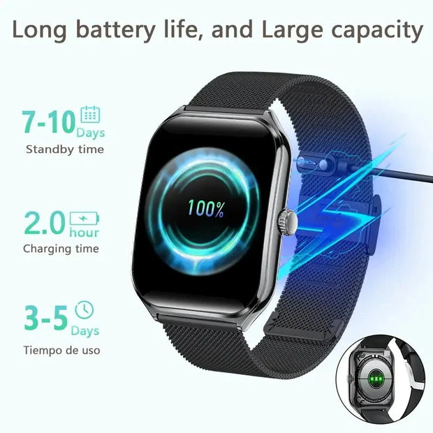 New Ultra Thin Smart Watch men 1.96" AMOLED 360*360 HD Pixel Display Always Show Time Call Reminder Smartwatch Ladies For huawei Brodster Market