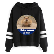 Kawaii Cartoon Capybara Hoodies Women/men Harajuku Fashion Graphic Streetwear Unisex Winter Warm Sweatshirts Hooded Female/male Brodster Market