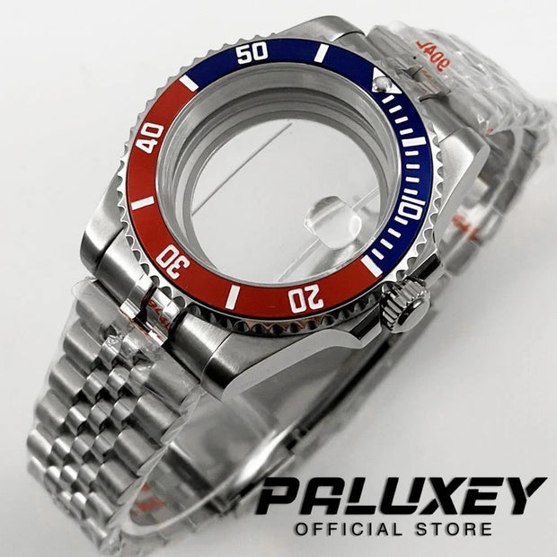 NH35 40mm Diver Waterproof For NH34 NH35 NH36 ETA2824 Movement Black Purple GMT Bezel Sapphire Glass Watch Case Glide Lock Clasp Brodster Market