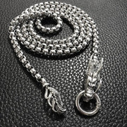 Dragon Head Pendants Bracelets EDC Self Defense Whip Titanium Steel Necklace Fashion Chain Waist Boy Gadgets For Men Cool Gifts Brodster Market