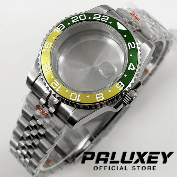 NH35 40mm Diver Waterproof For NH34 NH35 NH36 ETA2824 Movement Black Purple GMT Bezel Sapphire Glass Watch Case Glide Lock Clasp Brodster Market