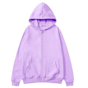 2025 Women Fleece Zip Up Hoodies Running Sports Sweatshirts Fashion Female Classic Casual Zipper Jackets Y2k Hip Hop Streetwear Brodster Market