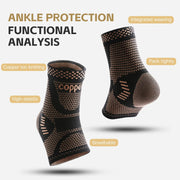 1 PC Outdoor Sports Knitting Elastic Copper Ankle Protection, Ankle Sprain Protection, Ankle Wrist Daily Exercise Cycling equipm Brodster Market