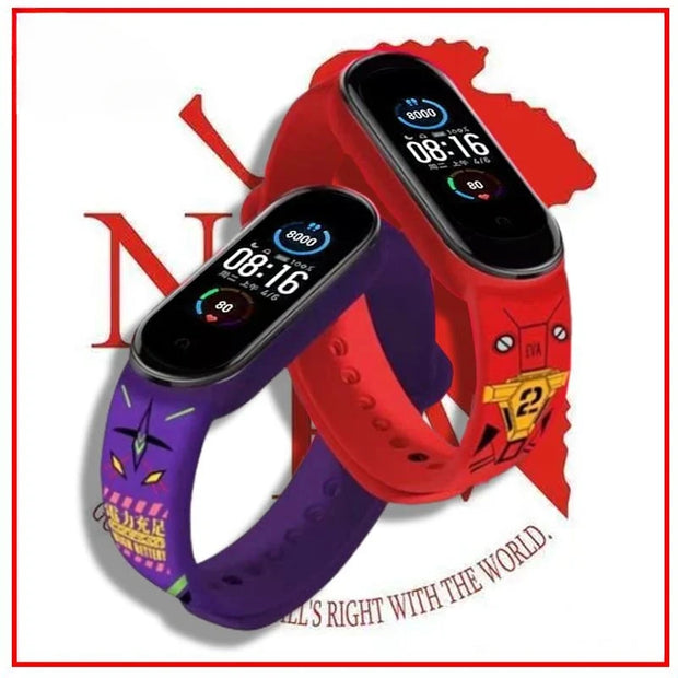 EVANGELION Smartwatch Anime Waterproof Bluetooth Sport Fitness Watch Wristwatches Pedometer Long Standby Multi-function Watches Brodster Market