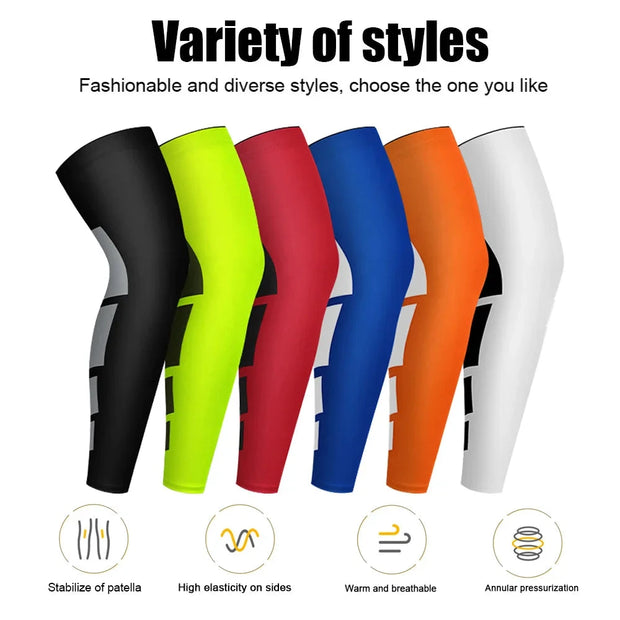 TopRunn 1PCS Super Elastic Basketball Leg Warmers Calf Thigh Compression Sleeves Knee Brace Soccer Volleyball Cycling Brodster Market