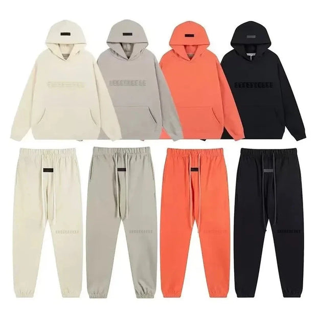 FW22 Classic Brand Men's Hoodie Luxury Design Chest Two Rows Plush Letter Hoodie Women's Loose Hoodie Fashion Unisex Pants Set Brodster Market