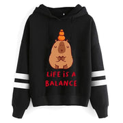 Kawaii Cartoon Capybara Hoodies Women/men Harajuku Fashion Graphic Streetwear Unisex Winter Warm Sweatshirts Hooded Female/male Brodster Market