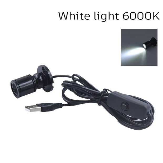 LED USB 5V 3W Led Spot Light Surface Mounted Cabinet Showcase Counter Jewelry Lamp Rotatable Angle Ceiling Mini Spotlight Brodster Market