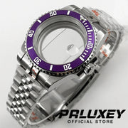 NH35 40mm Diver Waterproof For NH34 NH35 NH36 ETA2824 Movement Black Purple GMT Bezel Sapphire Glass Watch Case Glide Lock Clasp Brodster Market