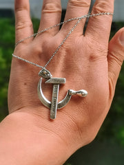 Y2k Charms USSR Faith Hammer and Sickle Pendants Cool Necklace Men's Punk Jewelry Chains Boy EDC Gadgets Lovers Girls Gifts Brodster Market
