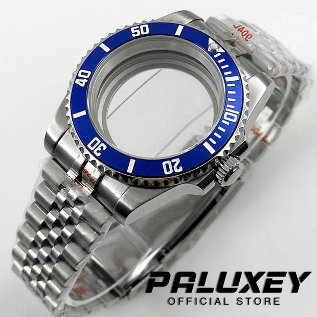 NH35 40mm Diver Waterproof For NH34 NH35 NH36 ETA2824 Movement Black Purple GMT Bezel Sapphire Glass Watch Case Glide Lock Clasp Brodster Market