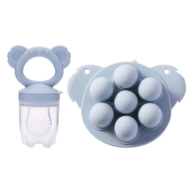 Baby Fruit Feeder Food Grade Silica Gel Pacifier Silicone Teething Nipple Feeding Grind Fruits Vegetable for Baby's Meal Feeding Brodster Market