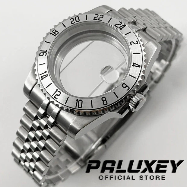 NH35 40mm Diver Waterproof For NH34 NH35 NH36 ETA2824 Movement Black Purple GMT Bezel Sapphire Glass Watch Case Glide Lock Clasp Brodster Market