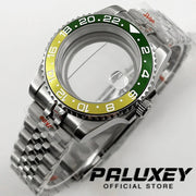 NH35 40mm Diver Waterproof For NH34 NH35 NH36 ETA2824 Movement Black Purple GMT Bezel Sapphire Glass Watch Case Glide Lock Clasp Brodster Market