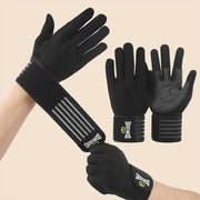 2PC Full-finger Fitness Gloves Sports Breathable Wristbands Wear-resistant Barbell Equipment Weightlifting Iron Sports Gloves Brodster Market