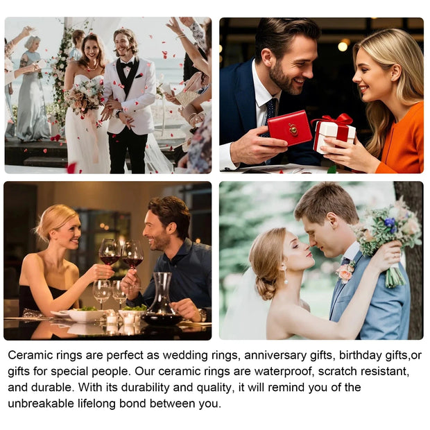 7MM  Skull Carbon Fiber Band Epoxy CUID Chip Ring or Fashion Dragon Pattern Metal Band T5577 Chip Ceramic Finger Ring Brodster Market