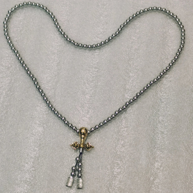 Titanium Steel Bracelet Necklace Chain Prayer Beads Self Defense Waist Faith Buddha Cross Pendant Mens Gadgets For Jewelry Gifts Brodster Market