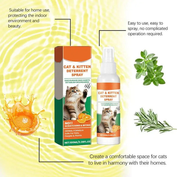 New Cat Repellent Spray No Scratch Spray For Cats Cat Training Spray Natural Cat Scratching Spray Keep Cats Out Training Tool Brodster Market