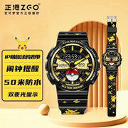 ZGO Co-branded Pokemon Cartoon Pikachu Watches Student Sports Waterproof Electronic Watch Gifts Brodster Market