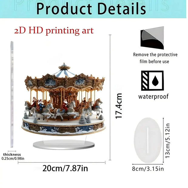 Christmas series of gifts Home desktop decoration 2D acrylic handicraft ornament