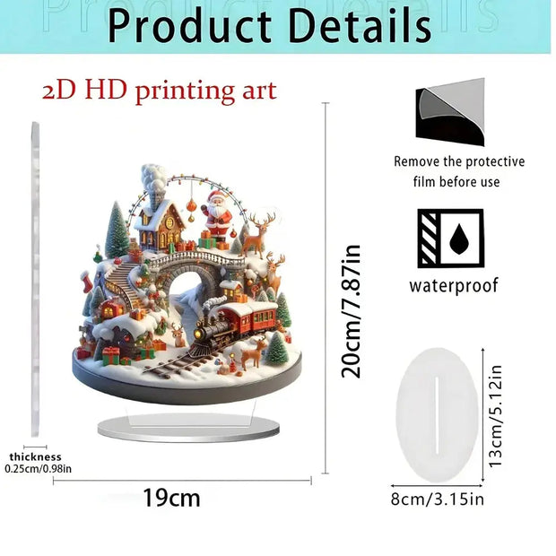 Christmas series of gifts Home desktop decoration 2D acrylic handicraft ornament