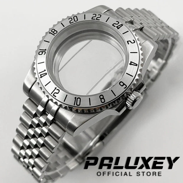 NH35 40mm Diver Waterproof For NH34 NH35 NH36 ETA2824 Movement Black Purple GMT Bezel Sapphire Glass Watch Case Glide Lock Clasp Brodster Market