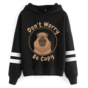 Kawaii Cartoon Capybara Hoodies Women/men Harajuku Fashion Graphic Streetwear Unisex Winter Warm Sweatshirts Hooded Female/male Brodster Market