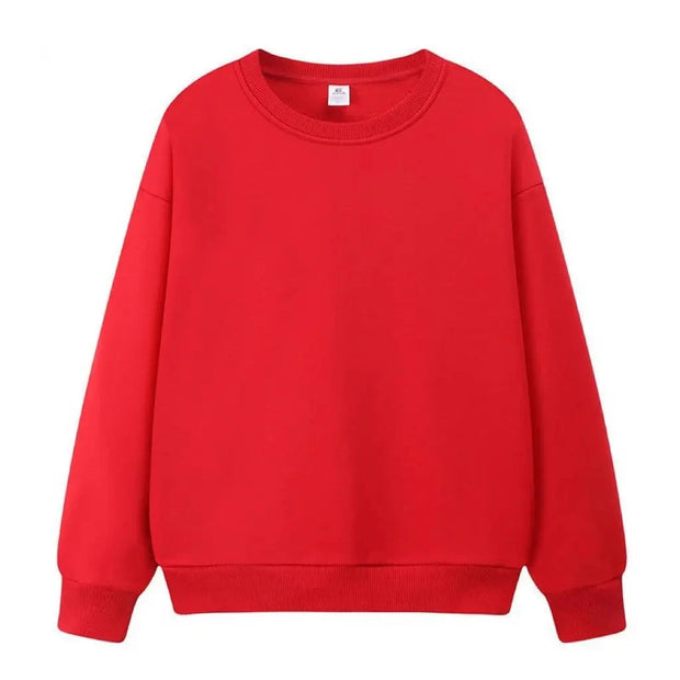 Women Men Autumn Cotton Pullover Sweatshirts O-neck Casual Loose Simple Solid Tops Harajuku Long Sleeve Multicolor Sweatshirts Brodster Market
