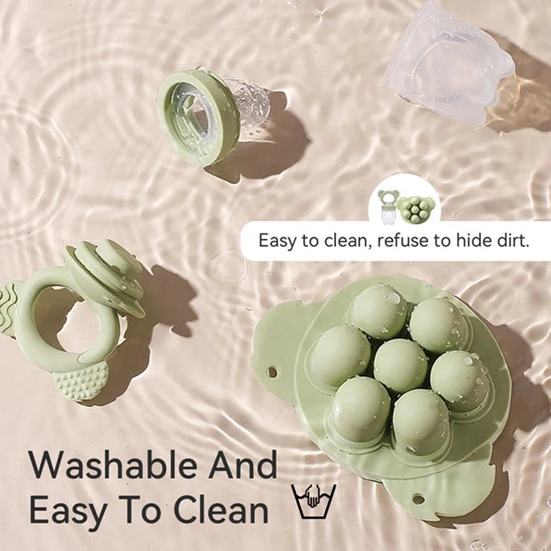 Baby Fruit Feeder Food Grade Silica Gel Pacifier Silicone Teething Nipple Feeding Grind Fruits Vegetable for Baby's Meal Feeding Brodster Market