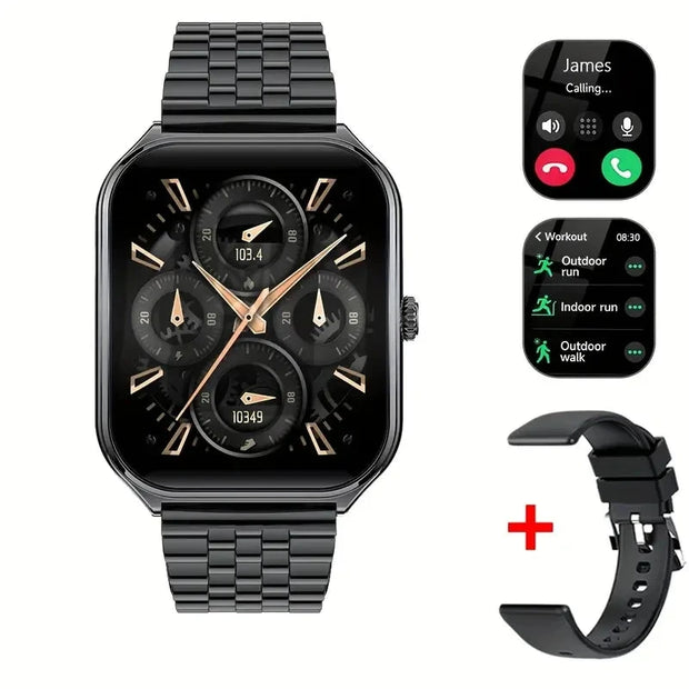 New Ultra Thin Smart Watch men 1.96" AMOLED 360*360 HD Pixel Display Always Show Time Call Reminder Smartwatch Ladies For huawei Brodster Market